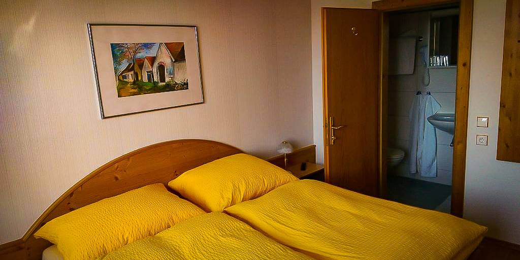 Doppelzimmer der Pension Weinberg